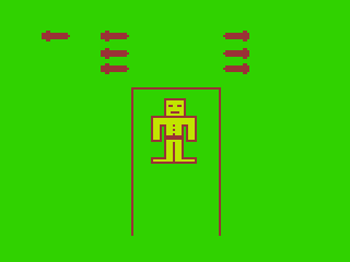 Quest for Lenore (TRS-80 CoCo) screenshot: I Found Red Swords