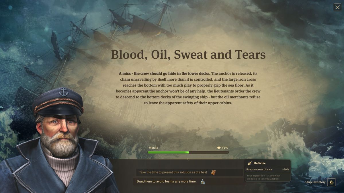 Anno 1800 (Windows) screenshot: Expedition Choice