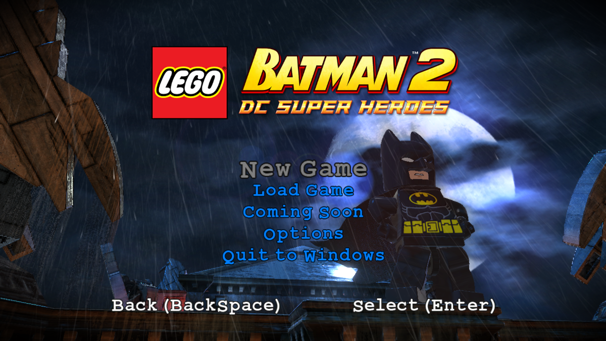 LEGO Batman 3: Beyond Gotham (Windows) screenshot: Main Menu