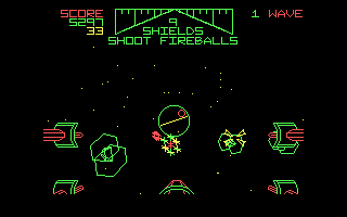 Star Wars (DOS) screenshot: Tie Fighters