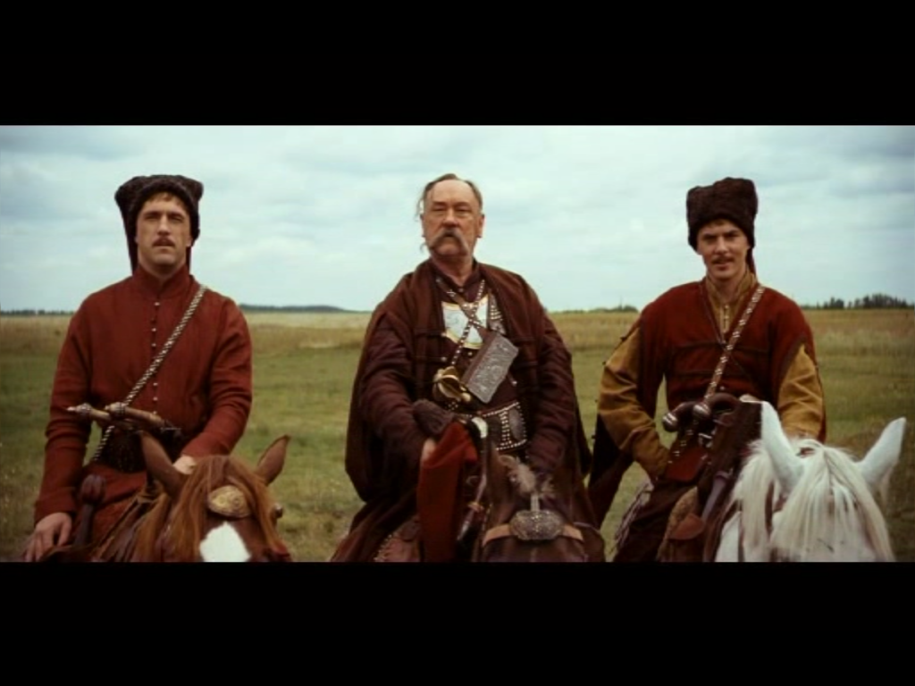 Taras Bulba (Windows) screenshot: Clips from the 2009 movie are used as cutscenes