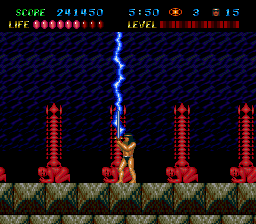 Legendary Axe II (TurboGrafx-16) screenshot: About to be zapped