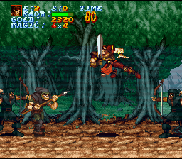 Legend (SNES) screenshot: Nice background graphics