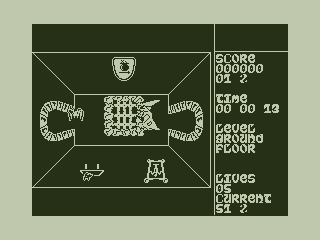 Wizards Quest (Dragon 32/64) screenshot: A Trap Door