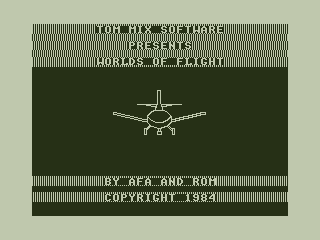 Worlds of Flight (Dragon 32/64) screenshot: Title Screen