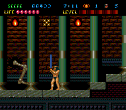 Legendary Axe II (TurboGrafx-16) screenshot: Attack of the Killer Leg