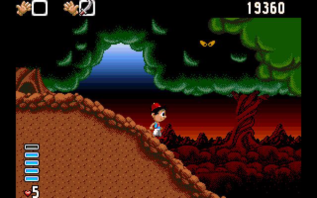 Arabian Nights (Amiga) screenshot: Spooky Forest