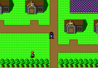 Maten no Sōmetsu (Genesis) screenshot: Visiting the capital city