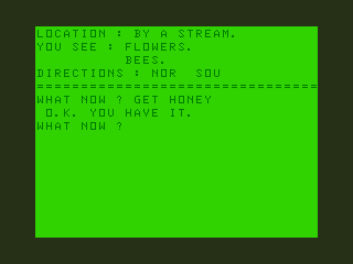 Don't Panic (Dragon 32/64) screenshot: The Ice Kingdom: Easy Honey