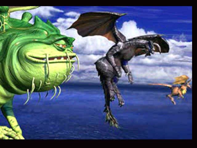 Chrono Cross (PlayStation) screenshot: Strange creatures...