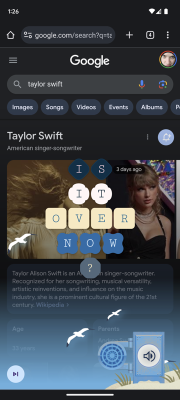 1989 (Taylor's Version) vault (Browser) screenshot: Another song title