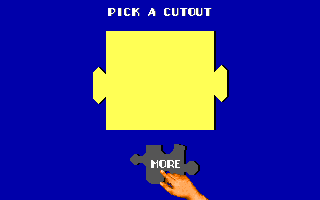 Living Jigsaws (DOS) screenshot: Choose Piece Shape