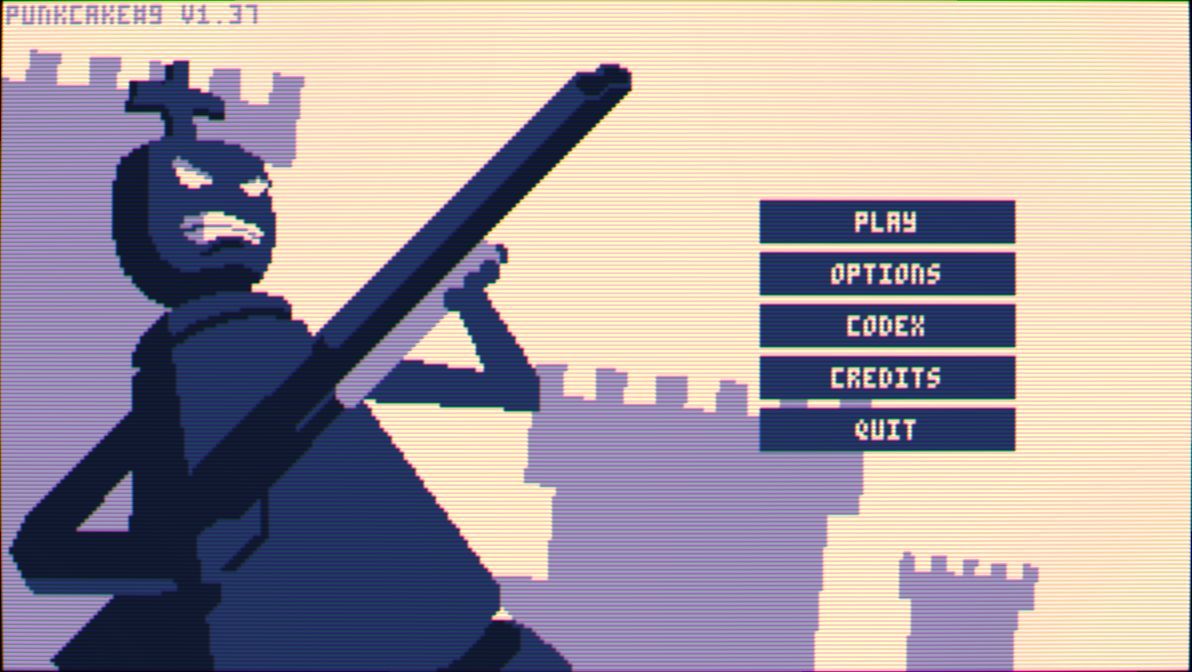 Shotgun King: The Final Checkmate (Windows) screenshot: The game's menu