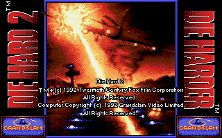Die Hard 2: Die Harder (DOS) screenshot: Title screen.