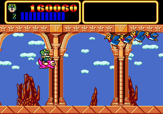 Monster Lair (Genesis) screenshot: Round 6 (Shooter Scene)