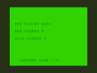 Tank Battle (Dragon 32/64) screenshot: Final Score