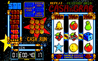 Arcade Fruit Machine (DOS) screenshot: Playing screen