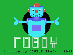 Roboy (MSX) screenshot: Loading Screen and Developer.