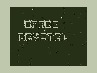 Space Crystal (Dragon 32/64) screenshot: Title Screen