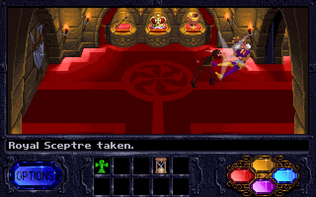 Fables & Fiends: The Legend of Kyrandia - Book One (DOS) screenshot: Poof! Right into face.