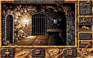 Black Sect (Amiga) screenshot: Another barred entrance...