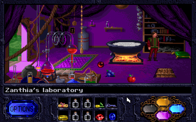 Fables & Fiends: The Legend of Kyrandia - Book One (DOS) screenshot: Mixing Elixirs