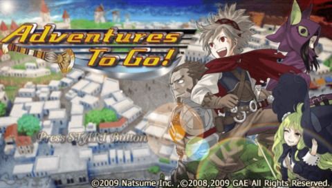 Adventures to Go! (PSP) screenshot: Title screen