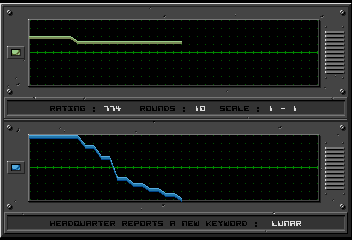 Battle Isle '93: The Moon of Chromos (Amiga) screenshot: Statistics screen after a level was completed.