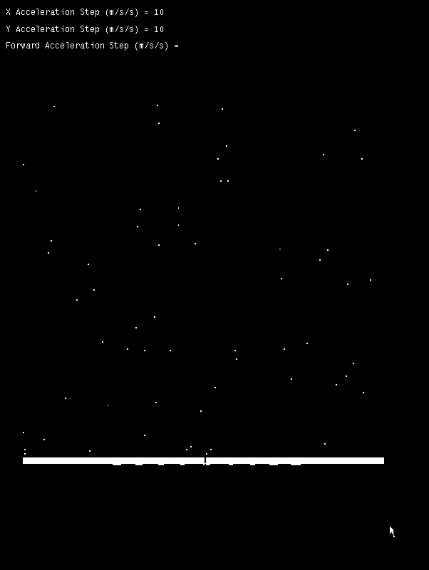 Death Star (Xerox Alto) screenshot: Starry sky above the Death Star