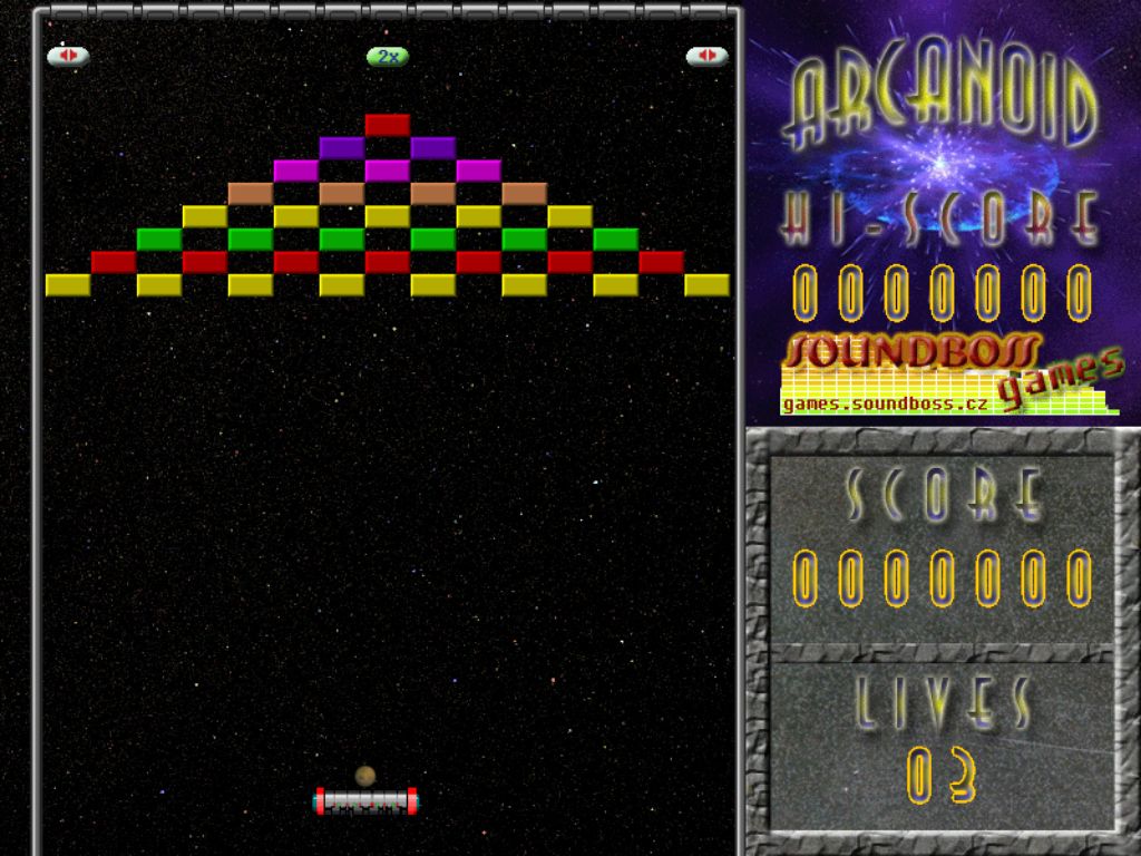 Arcanoid (Windows) screenshot: Begin Level 1