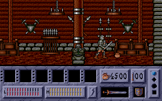 Back to the Golden Age (Atari ST) screenshot: Enemies sometimes drops valuables.