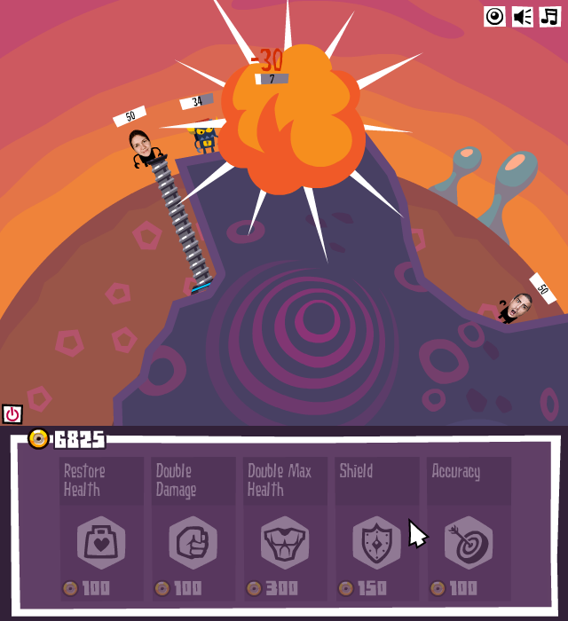 Crazy Planets (Browser) screenshot: Boom!