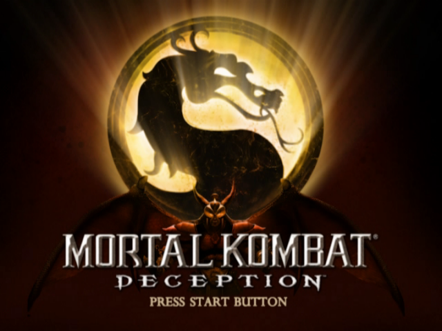 Mortal Kombat: Deception (PlayStation 2) screenshot: Title screen.
