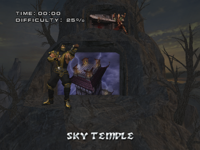 Mortal Kombat: Deception (PlayStation 2) screenshot: The battle plan (Mortal Kombat).