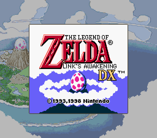 The Legend of Zelda: Link's Awakening DX (Game Boy Color) screenshot: Title screen