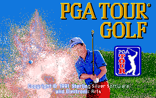 PGA Tour Golf (Amiga) screenshot: Title screen
