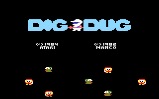 Dig Dug (Atari 7800) screenshot: Title screen