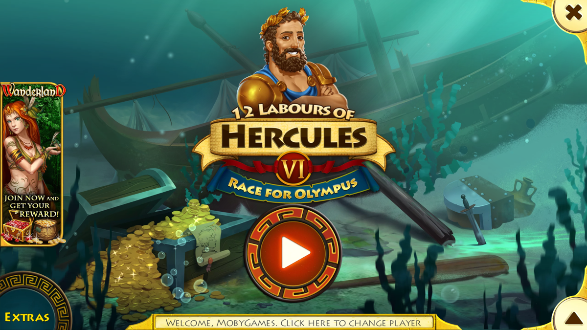 12 Labours of Hercules VI: Race for Olympus (Windows) screenshot: Main Menu