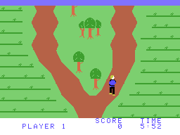 Chuck Norris Superkicks (ColecoVision) screenshot: Walking along the path...