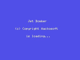 Jet Bomber (MSX) screenshot: Copyright.