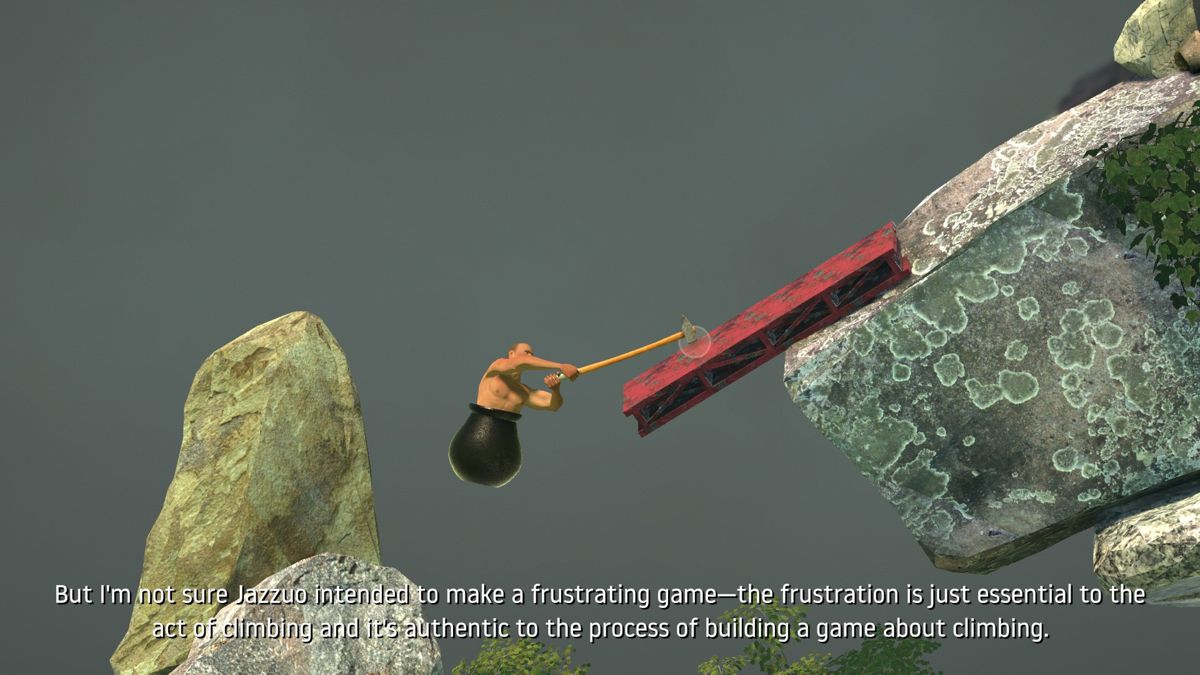 Screenshot of Getting Over It with Bennett Foddy (Windows, 2017) - MobyGames