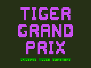 The Tiger Grand Prix (Dragon 32/64) screenshot: