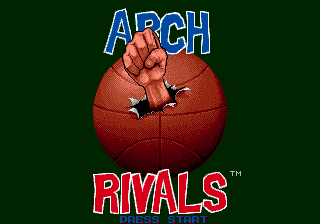 Arch Rivals (Genesis) screenshot: Expressive title screen
