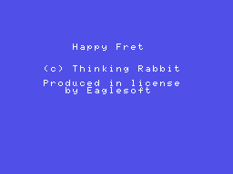 Happy Fret (MSX) screenshot: The Eaglesoft release of the game.