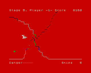 Penetrator (ZX Spectrum) screenshot: Time to turn the X-Wink axis.