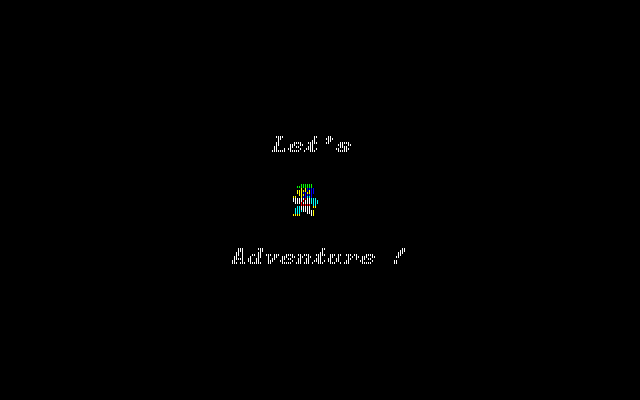 Happy Fret (Sharp X1) screenshot: Let's Adventure!