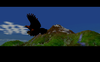 Legends of Valour (DOS) screenshot: Screen for opening cinematic