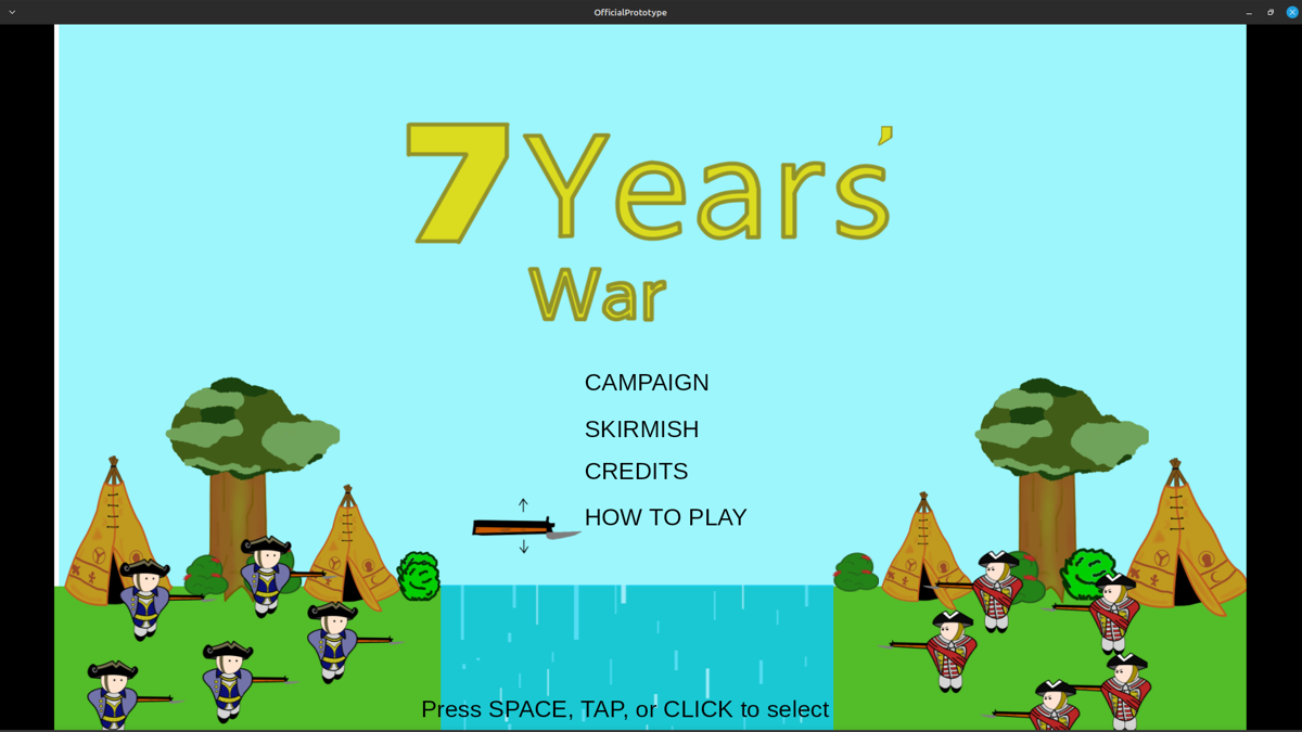 7 Years War (Windows) screenshot: Main menu