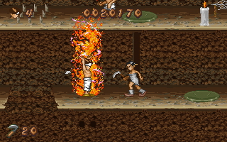 Jisaeneun Dal (DOS) screenshot: Fire magic