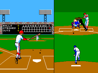 World Series: The Season (Arcade) screenshot: swing and a hit!!